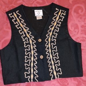 Beaded black vest from Ice